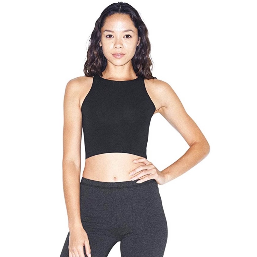 American Apparel Cotton Spandex Crop Tank